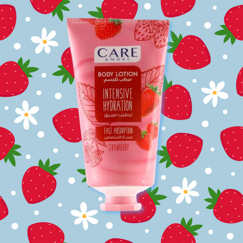 كير اند مور لوشن الجسم برائحة الفراولة 150 مل - Care & More